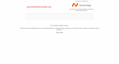 Desktop Screenshot of groundchickenrecipes.org